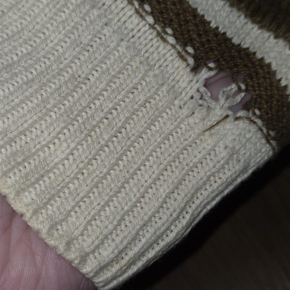 Vintage Old Glory Sweater Mens 2XL Multicolor 3D Knit 3D Style Made USA 90s - Picture 8 of 9